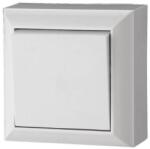 GAO 0323H "Business line" nyomókapcsoló, falon kívüli, hátlappal, fehér, 230V, 10A (0323H)