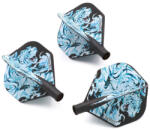  Darts toll Cuesoul TERO AK4, fekete, fehér tigris mintás, Standard toll