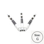 Longoni Darts rugós szár Cuesoul TERO AK7P, fehér, G, 57mm