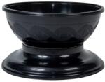  Műanyag kerek talpas tál fekete D18cm M10, 5cm (MD045)