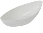 Műanyag tál ovális alacsony fehér M7x31, 5cm (MD032)