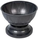  Műanyag talpas tál grafit D18cm M13cm (MD052)