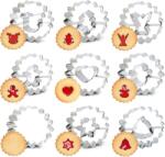 Aonveki Set 9 decupatoare Linzer Craciun , inox alimentar, modele traditionale (MoE , fulg, brad etc. ) (b0d9qtl2y2) Forma prajituri si ustensile pentru gatit