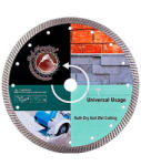 Red Mountain Disc diamantat pentru materiale de constructii Red Mountain, Turbo Segmentat presat la cald (RM74-GRDWH350) Disc de taiere
