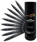 uni Tube Rajzmarker Készlet - Pin , 9 Különböző Vonalvastagság, Fekete (2UPINTUBE)