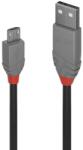 Lindy LNY-36733 : : Kабел USB 2.0 Type A към Micro-B, M-M, Anthra Line, черен, 2.0 м (LNY-36733)