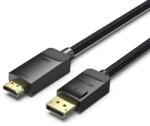 Vention HFKBJ Displayport 1.2 - HDMI 1.4 Kábel - 5 m, Fekete