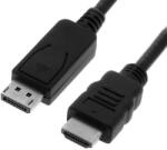 Roline 11.99. 5781 Displayport - HDMI Apa - Apa Kábel - 2 m, Fekete (51736 / 11.99.5781)