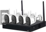 Dahua IP wifi csőkamera szett - NVR1104/F22 kit (4x 2MP-2, 8mm, H265, mikr. , IR30m; 1x NVR 4csat, 1TB HDD) (KIT/NVR1104HS-W-S2/4-F22) - pepita