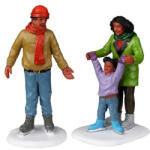  Lemax family ice follies s/2 Vail Village 2022 - dekorfalvak