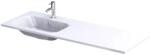 Oristo Are 121x46 cm left white (UME-AR-120-92-L)