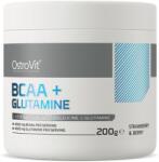 OstroVit BCAA + Glutamine 200 g erdei szamóca-áfonya