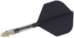 Cuesoul Fluturas si tija darts Cuesoul ROST T19, negru-galben, fluturas Small Standard, tija din carbon mari (CS163504)