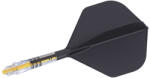 Cuesoul Fluturas si tija darts Cuesoul ROST T19, negru-galben, fluturas tip Big Standard Wing, tija din carb (CS162606)
