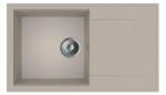 MOFÉM Zenit 78 1B 1D 780x460mm (1 medence, 1 csepptálca) beépíthető bézs gránit mosogató szifoncsomagga (760012802B2)