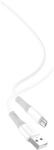 XO NB225 micro USB adatkábel (Fehér) - szilikon, kétszínű kivitel