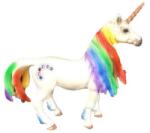 Atlas Figurină Unicorn cu coamă curcubeu 13 cm (WKW047368) Figurina