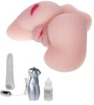 LyBaile Masturbator Passion Lady Dana Vagin&Anus cu Vibratii, Incalzire, Voce Sexy, Material Realist TPR, Natural, 2.18 kg