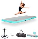 inSPORTline Airtrack kézi pumpával inSPORTline Airstunt 300x100x10 cm, Drop Stitch technológia, javítókészlet, hordozótáska (28650+23355)