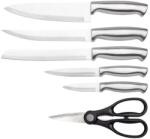 HausRoland Set de cuțite HausRoland HR619-7, 7 piese, Oțel inoxidabil, Suport, Foarfece, Inox