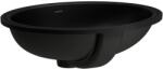 Laufen Savoy mosdótál 50x41 cm ovális alulról beépíthető fekete H8189427161551 (H8189427161551)
