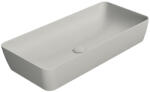 SAPHO Gsi Nubes pultra helyezhető kerámia mosdótál 80x40cm, matt szürke 904017 (904017)