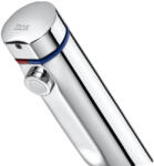 Roca Avant önelzáró nyomógombos mosdó csaptelep beépített hőmérséklet szabályzóval, króm A5A3279C00 (A5A3279C00)