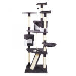Fudajo Macskabútor kaparóoszlop szürke-fehér szizál 198 cm 63239