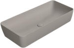 SAPHO Gsi Nubes pultra helyezhető kerámia mosdótál 80x40cm, matt tortora 904005 (904005)