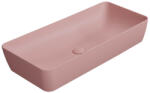 SAPHO Gsi Nubes pultra helyezhető kerámia mosdótál 80x40cm, matt rózsaszín 904024 (904024)