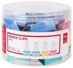 Bluering Binder csipesz DELI 41 mm színes 24 darabos (DEL08552) - tonerpiac