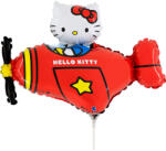 Hello Kitty Airplane Red mini fólia lufi 35 cm (WP)