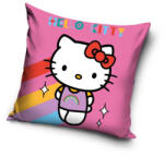 Hello Kitty Rainbow párnahuzat 40x40 cm Velúr - lord