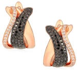 Heratis Forever Eredeti fülbevaló fekete gyémánttal, rózsaszín arannyal IZBR081RN