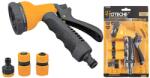 HOTECHE Locsolópisztoly műanyag 8 funkciós szórófejjel+csatlakozók 4 részes Hoteche (372004)