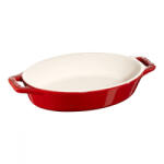 Staub Ovális kerámia sütőtál 17 cm meggypiros (405111530)