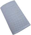  Pamut strech lepedő 60x120-70x140cm - Világoskék Pöttyös (5999120539345)