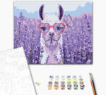 Alkotásutca LevenduLáma - Számfestő készlet kereten 40x50