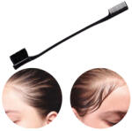 Perfectbeauty Perie dubla pentru aranjare BABY HAIR - NEAGRA (BFEST45029)