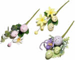 Decorer Set 3 crengute artificiale decorate cu oua 16 cm (A54.40.03)