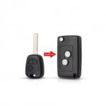 ALM Carcasa cheie telecomanda 2 butoane compatibila Peugeot / Citroen (ALM TCT-1267)