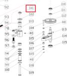 Ruris Bucsa distantier pentru motocositoarea Ruris DAC777, CLD-SW01