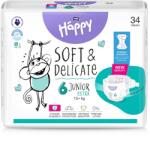 Bella Scutece Happy Soft & Delicate 15+ kg Marimea 6 Junior Extra, 34 bucati, Bella Baby
