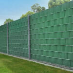 Juskys Centura de protectie PVC pentru gard 4 buc - verde