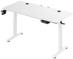 Deuba Birou de birou reglabil pe inaltime alb-140x60x118 cm