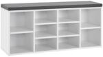 Juskys Banca pantofi 104x30x48 cm - alba Pantofar