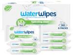 WaterWipes Hydrating clean Műanyagmentes nedves törlőkendő 6x60db, 360db