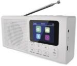EMOS Hordozható rádió Bluetooth, MP3, DAB / DAB+ / FM, fehér színben (E0091)