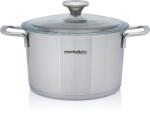 Metalac Oala 3.5l cu capac din sticla Santino Metalac inox/20cm/3.5l (376594)