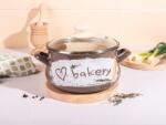 Metalac Oala 2.2l cu capac din sticla Bakery Metalac email/16cm/2.2l (386944)